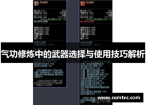 气功修炼中的武器选择与使用技巧解析 气功修炼中的武器选择与使用技巧解析